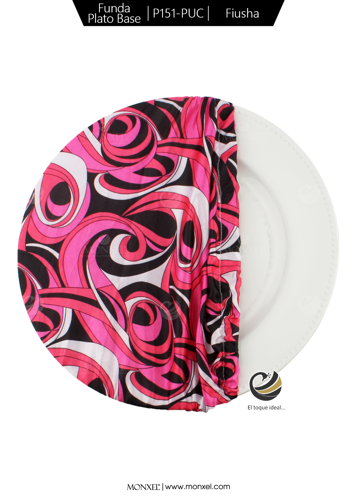 Funda Plato Base P151-PUC Fiusha 40 cm. (Textil)