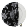 Funda Plato Base P156-FLO Negro 40 cm. (Textil)