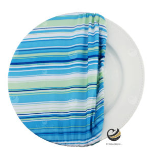 Funda Plato Base P157-RAY Azul 40 cm. (Textil)