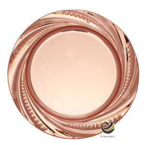 Plato Base P58-IND Rosa Oro 30 cm. (Acero Inoxidable)
