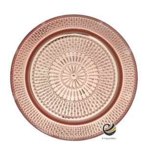 Plato Base P59-TIR Rosa Oro 33 cm. (Acero Inoxidable)