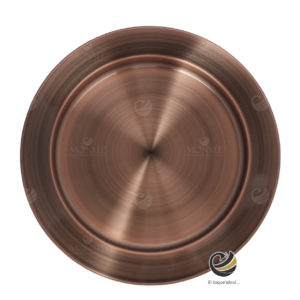 Plato Base P60-LIS Bronce 33 cm. (Acero Inoxidable)