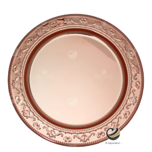 Plato Base P61-GRE Rosa Oro 33 cm. (Acero Inoxidable)