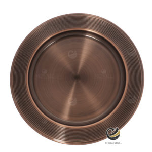 Plato Base P63-SNA Bronce 30 cm. (Acero Inoxidable)