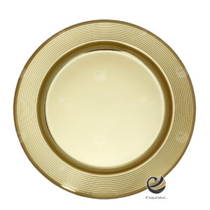 Plato Base P63-SNA Oro 30 cm. (Acero Inoxidable)