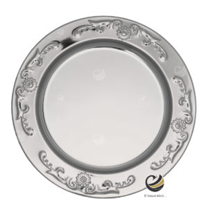 Plato Base P140-GRE Plata 30 cm. (Acero Inoxidable)