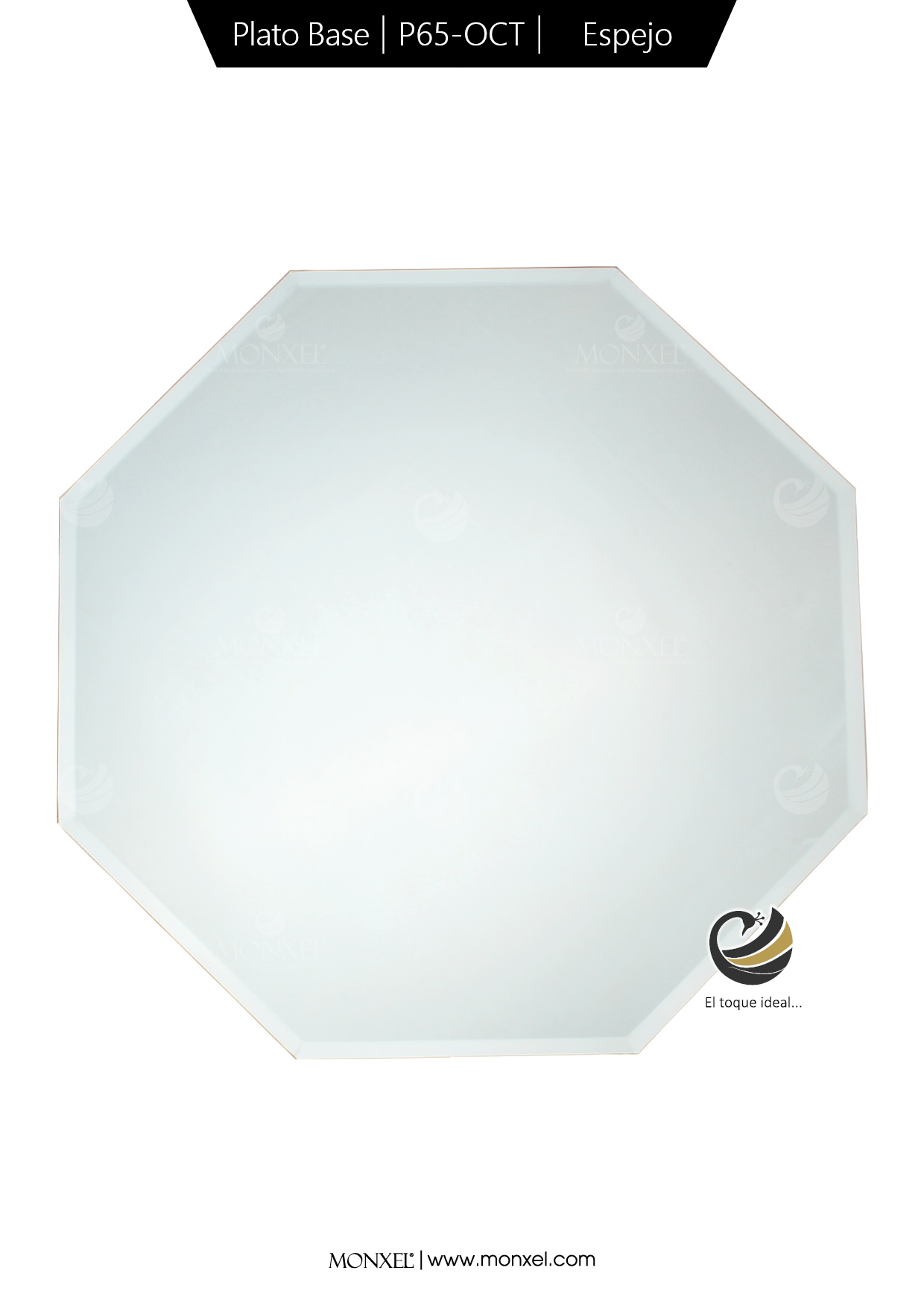Plato Base P65-OCT Espejo 34.5 cm. (Espejo)