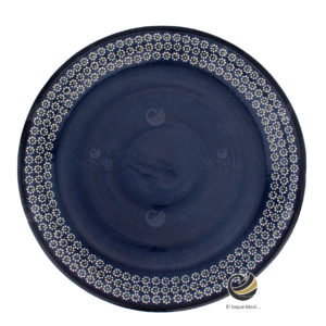 Plato Base P91-BAR Azul Rey 33 cm. (Barro)