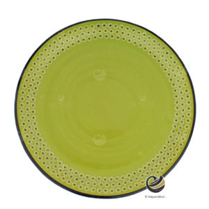 Plato Base P91-BAR Verde Limón 33 cm. (Barro)