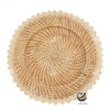 Plato Base P93-DIE Natural 32.5cm. (Ratán Natural)