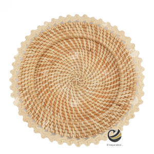 Plato Base P93-DIE Natural 32.5cm. (Ratán Natural)