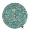 Plato Base P94-HUE Azul 31.5cm. (Ratán Natural)