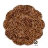 Plato Base P96-FLO Chocolate 31cm. (Ratán Natural)