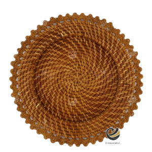 Plato Base P97-DAL Natural 32.5 cm. (Ratán Natural)