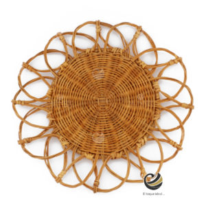 Plato Base P98-SAP Natural 32.5cm. (Ratán Natural)