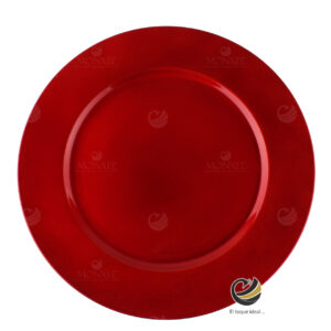 Plato Base P15-RLI B Rojo 33 cm. (Polipropileno)