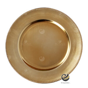 Plato Base P02-BOL Oro 33 cm. (Polipropileno)