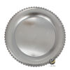 Plato Base P18-PER Plata 33 cm. (Polipropileno)