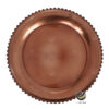 Plato Base P18-PER Rosa Oro 33 cm. (Polipropileno)