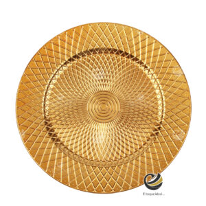 Plato Base P180-ROM Oro 33 cm. (Polipropileno)