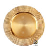 Plato Base P182-MON Oro 33 cm. (Polipropileno)
