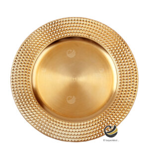 Plato Base P182-MON Oro 33 cm. (Polipropileno)