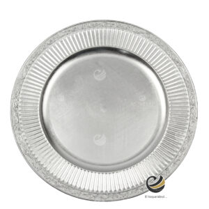 Plato Base P26-OLA Plata 33 cm. (Polipropileno)