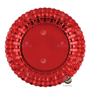 Plato Base P50-MIM Rojo 33 cm. (Polipropileno)