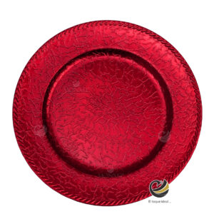 Plato Base P14-CRA Rojo 33 cm. (Polipropileno)
