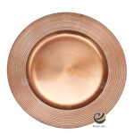 Plato Base P27-SNA Rosa Oro 33 cm. (Polipropileno)