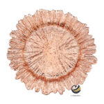 Plato Base P13-COR Rosa Oro 33cm (Cristal)