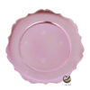 Plato Base P11-FLO Rosa Baby 33 cm. (Polipropileno)