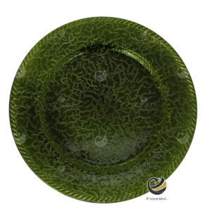 Plato Base P14-CRA Verde Olivo 33 cm. (Polipropileno)