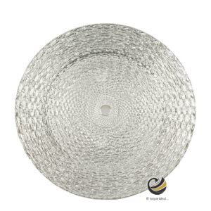Plato Base P179-NUD Plata 33 cm. (Polipropileno)