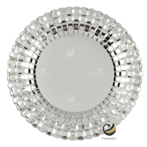Plato Base P50-MIM Plata 33 cm. (Polipropileno)