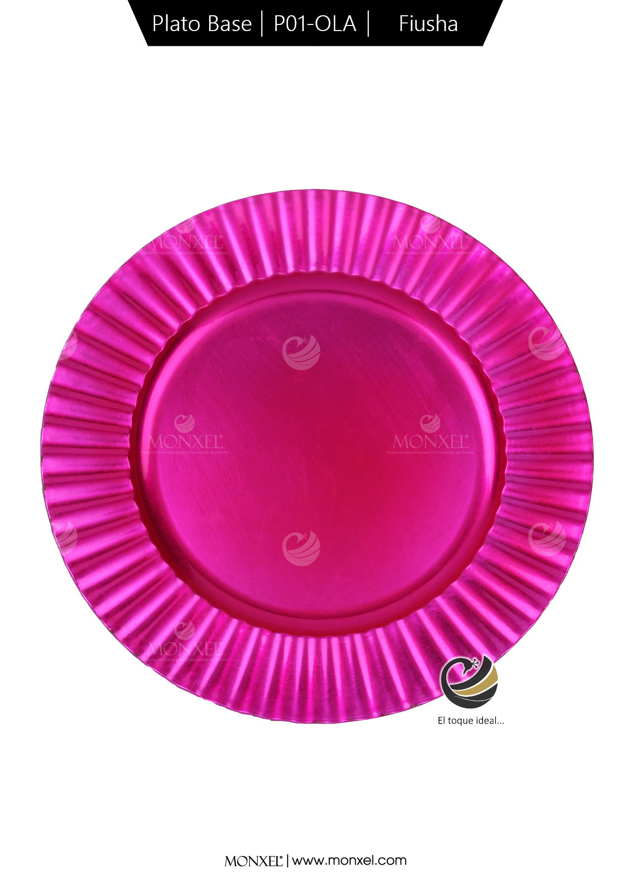 Plato Base P01-OLA Fiusha 33 cm. (Polipropileno)