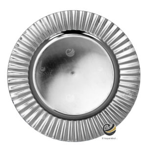 Plato Base P01-OLA Plata 33 cm. (Polipropileno)