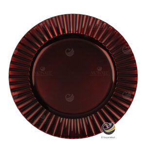 Plato Base P01-OLA Tinto 33 cm. (Polipropileno)