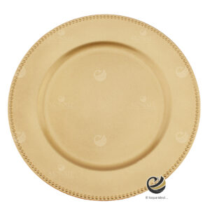 Plato Base P02-BOL B Oro 33 cm. (Polipropileno)