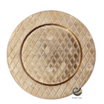 Plato Base P03-ROM Oro 33 cm. (Polipropileno)