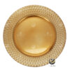 Plato Base P04-MOS Oro 33 cm. (Polipropileno)