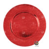 Plato Base P09-VIN Rojo 33 cm. (Polipropileno)