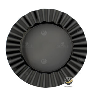 Plato Base P10-RUF Negro 33 cm. (Polipropileno)