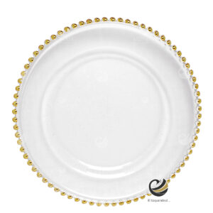 Plato Base P12-PER B Oro 33cm (Cristal)