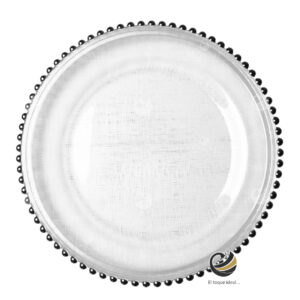 Plato Base P12-PER B Plata 33cm (Cristal)