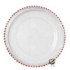 Plato Base P12-PER B Rosa Oro 33cm (Cristal)