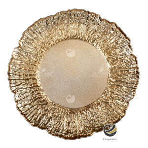 Plato Base P137-COR Oro 33 cm. (Polipropileno)