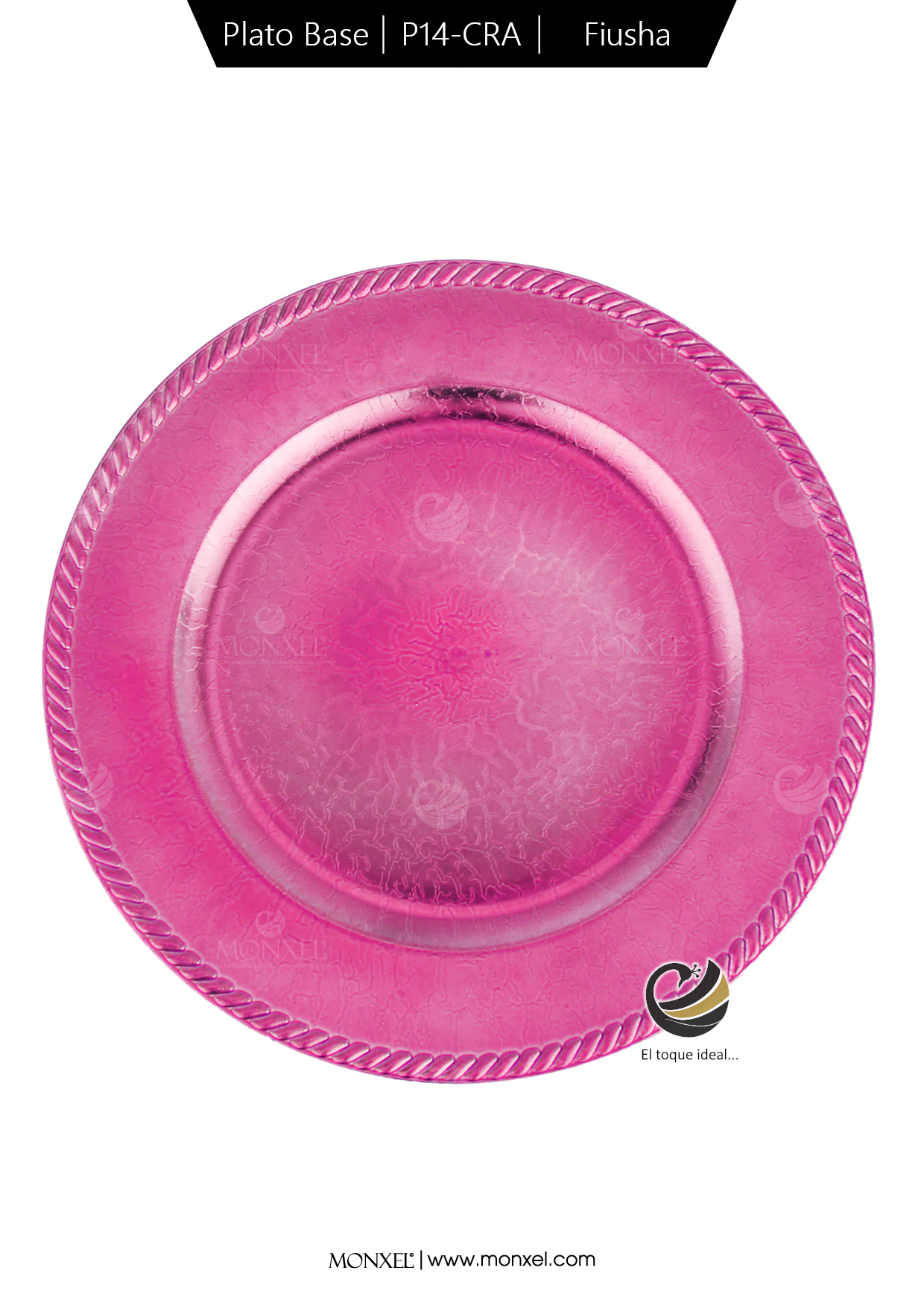Plato Base P14-CRA Fiusha 33 cm. (Polipropileno)