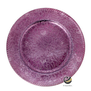 Plato Base P14-CRA Morado 33 cm. (Polipropileno)