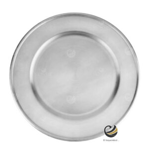 Plato Base P15-RLI B Plata 33 cm. (Polipropileno)